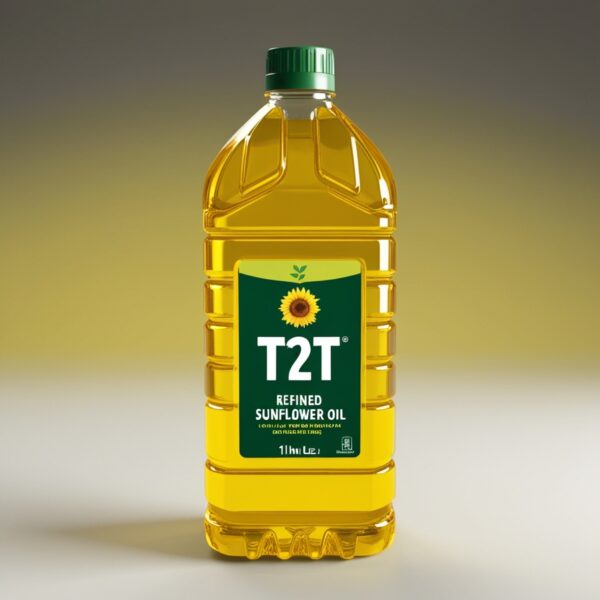 t2t Refined Sunflower Oil Bottle - 1L